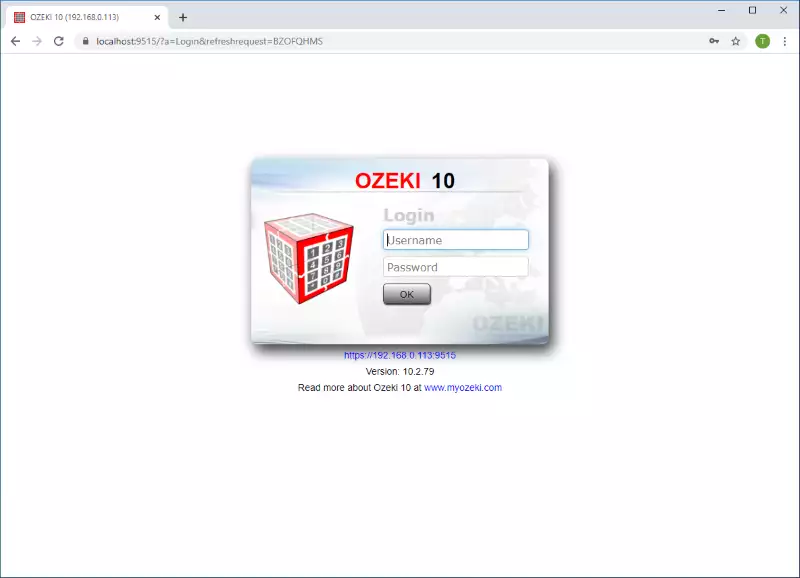 Ozeki modbus gateway login